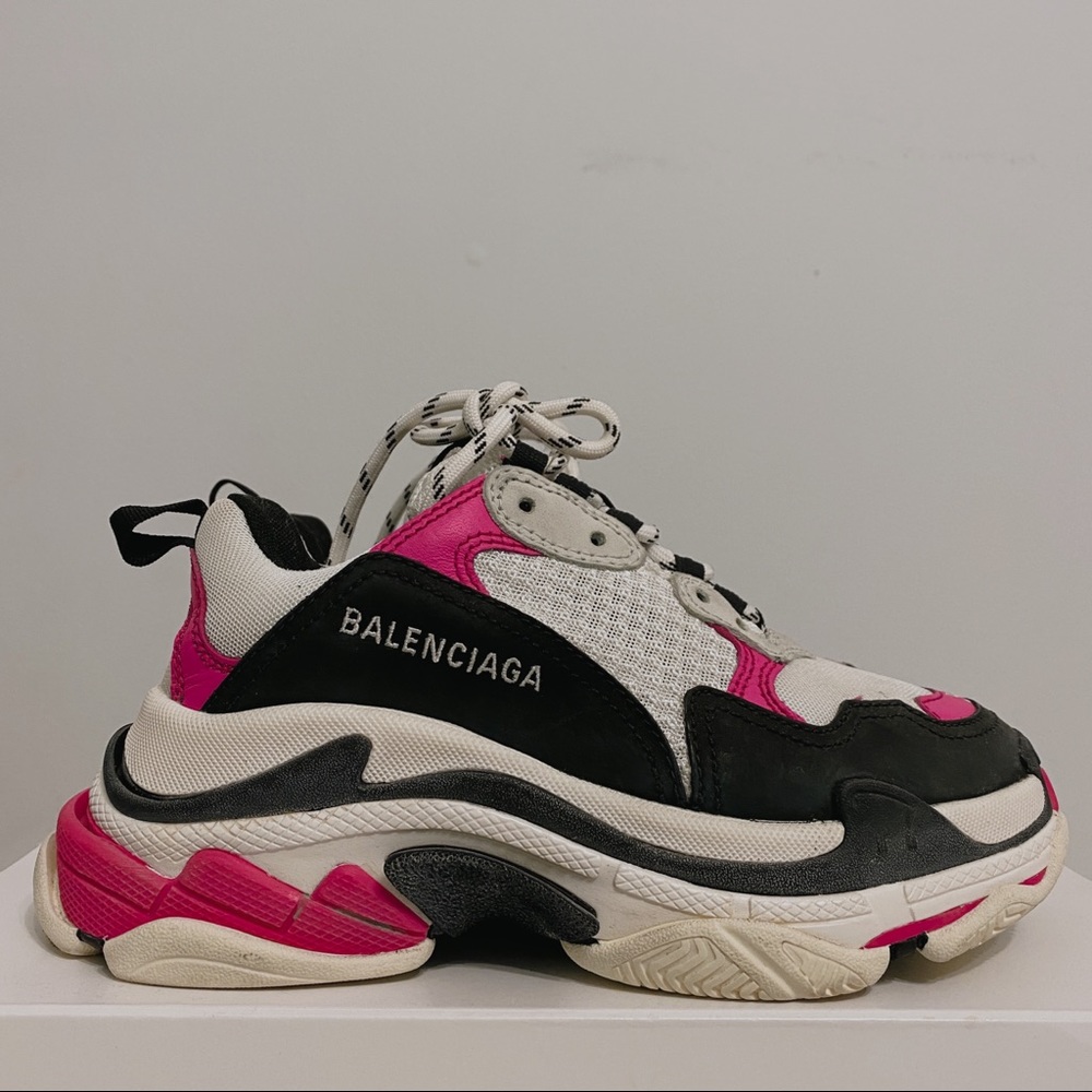 Balenciaga triple white & pink s